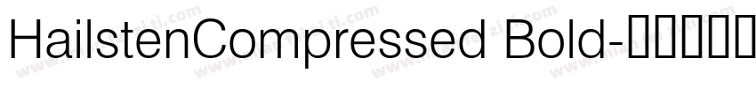 HailstenCompressed Bold字体转换